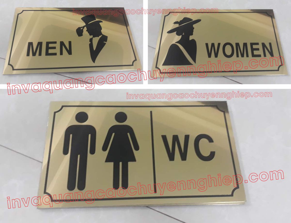 Quảng cáo Hoàng Kim chuyên làm các loại biển hiệu nhà vệ sinh, biển chỉ dẫn nhà vệ sinh và các biển báo nhà vệ sinh, biển chỉ dẫn WC tại Hà Nội ...