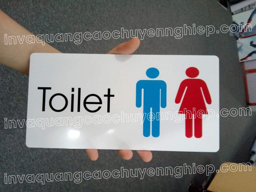 Mẫu biển phòng vệ sinh nam nữ, biển WC, Toilet signs