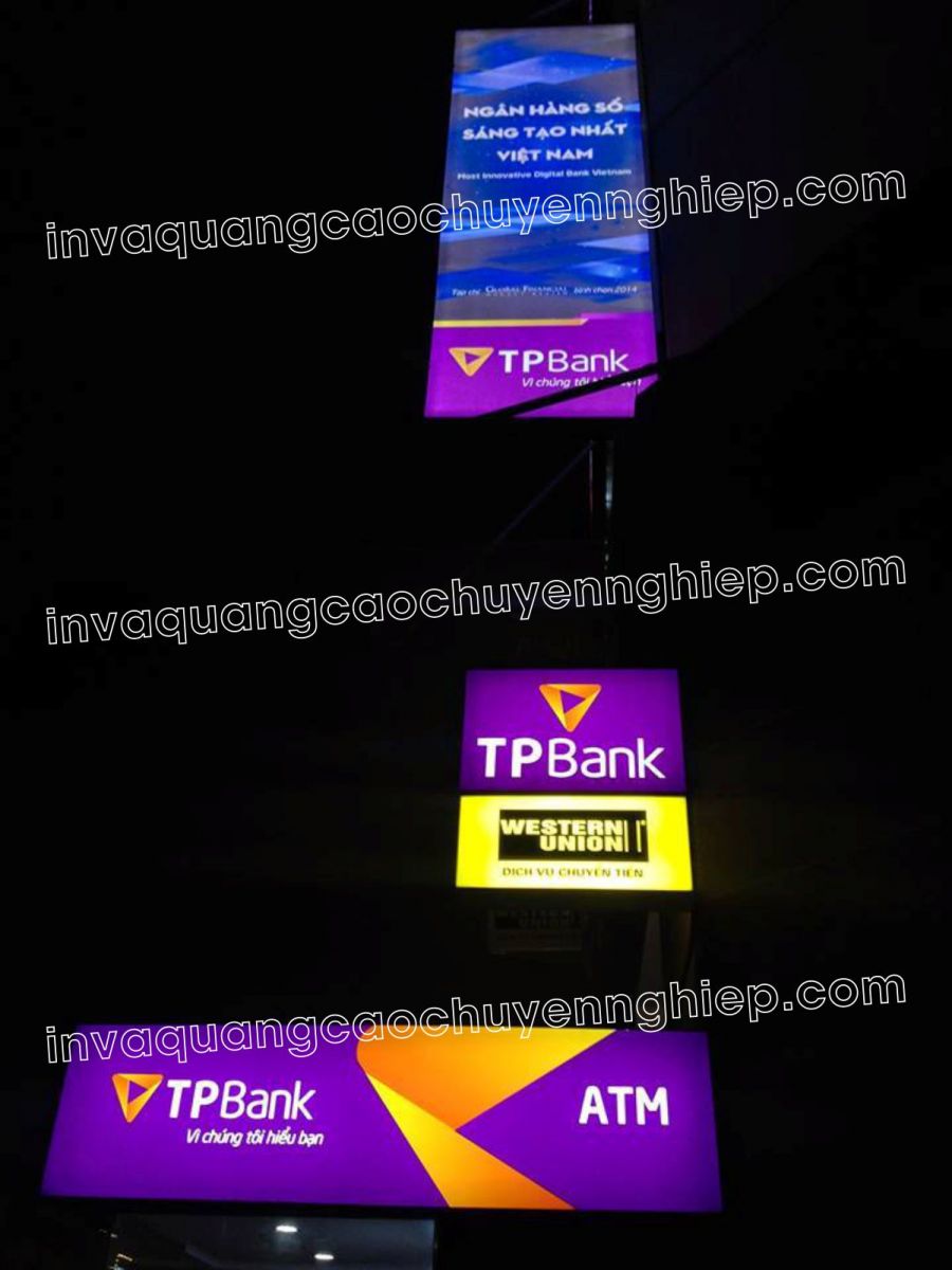 biển hộp đèn 3m quảng cáo ngân hàng tpbank