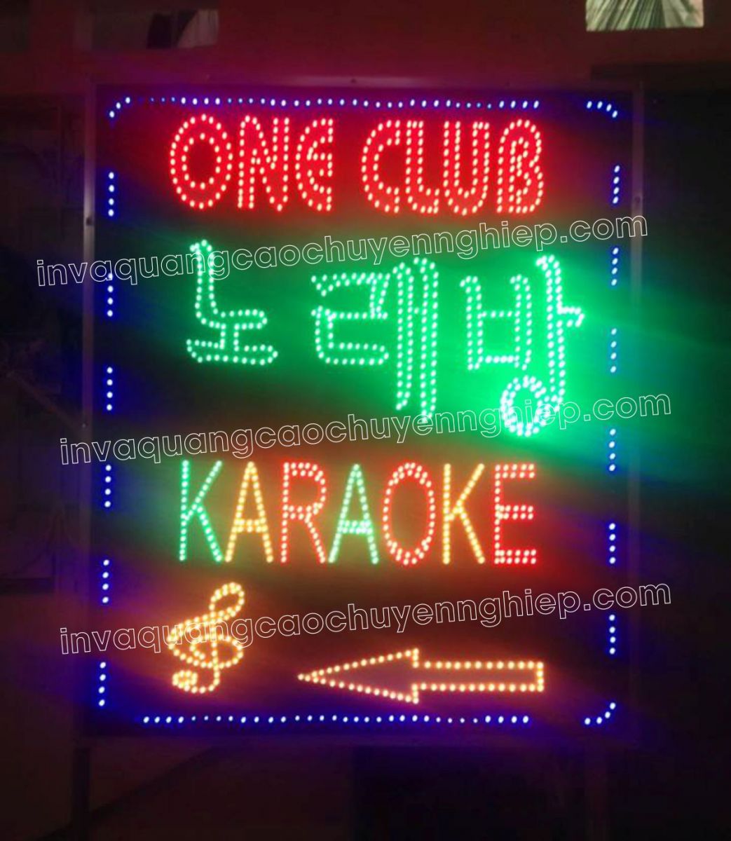 biển quảng cáo led karaoke one club