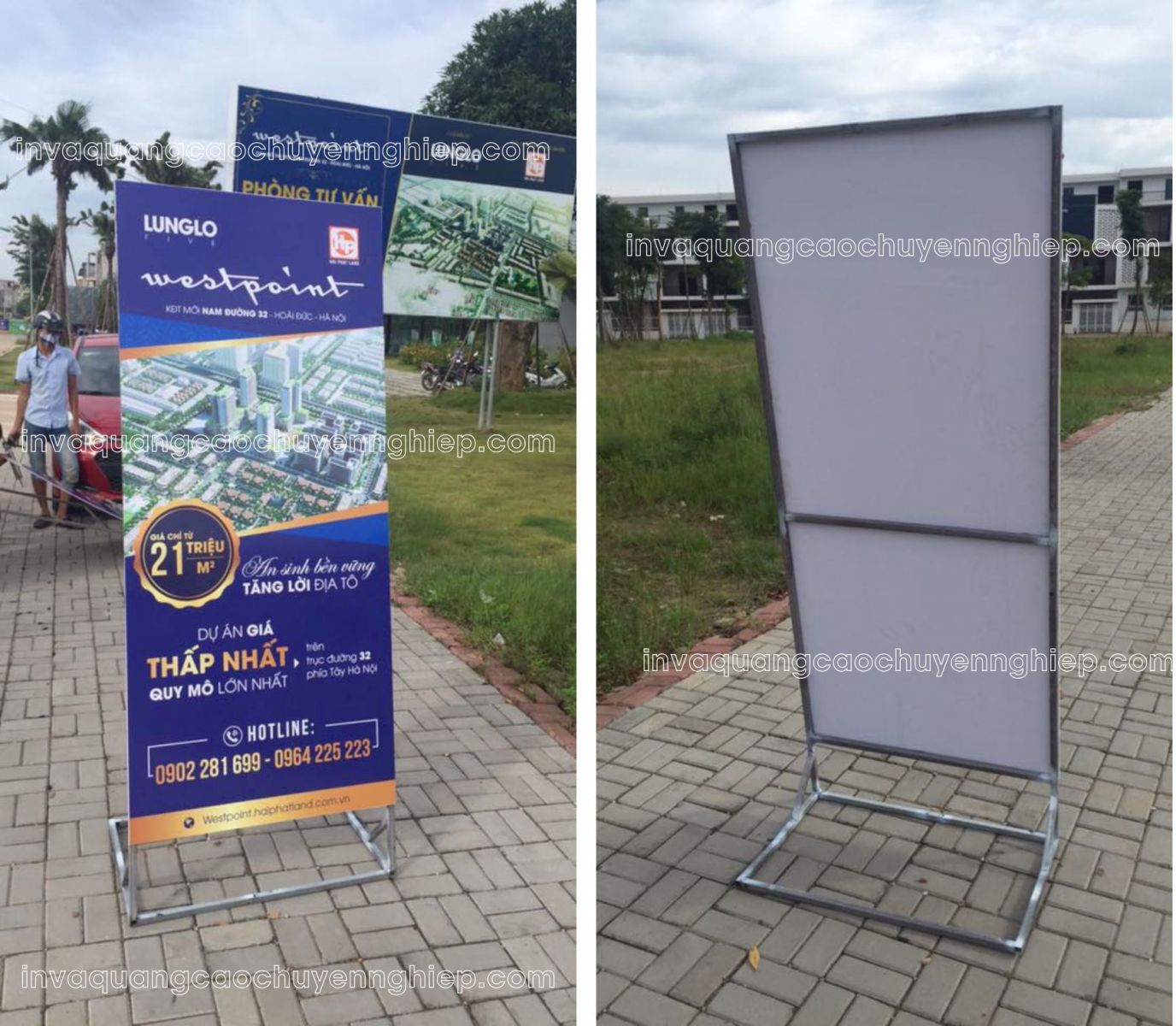 standee formex lunglo in decal pp bồi formex
