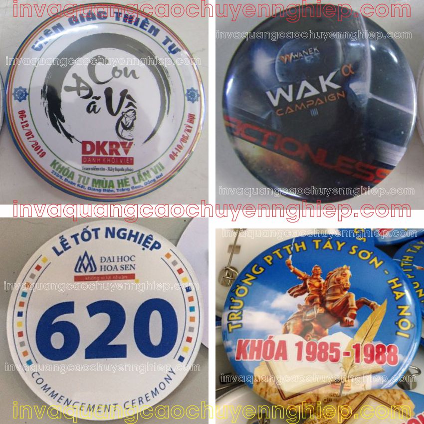 Huy hiệu quảng cáo Hoàng Kim ✅ Huy hiệu cài áo ✅ Huy hiệu đeo balo ✅ Huy hiệu loại nhựa tròn ✅ Huy hiệu sự kiện ✅ Huy hiệu lớp, câu lạc bộ