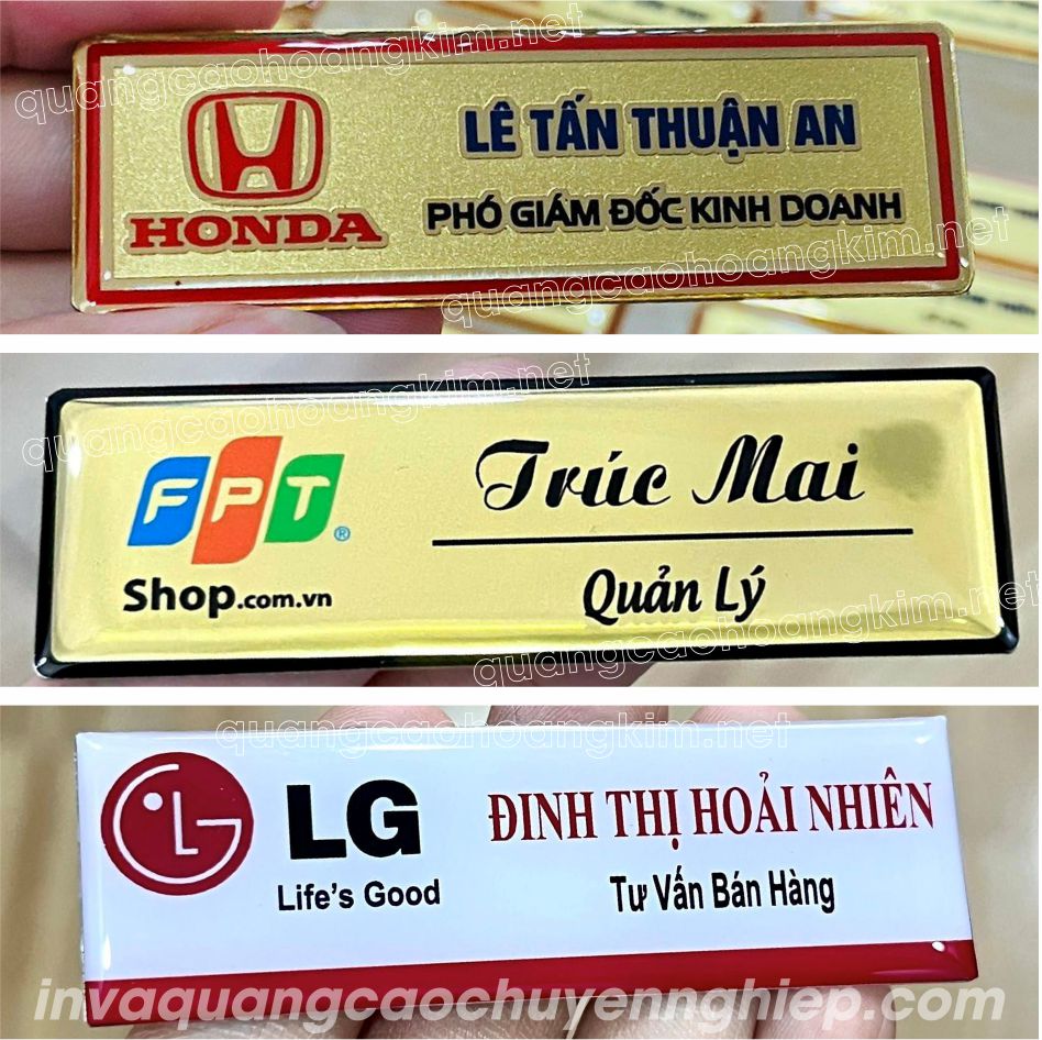 THẺ TÊN, HUY HIỆU CÀI ÁO