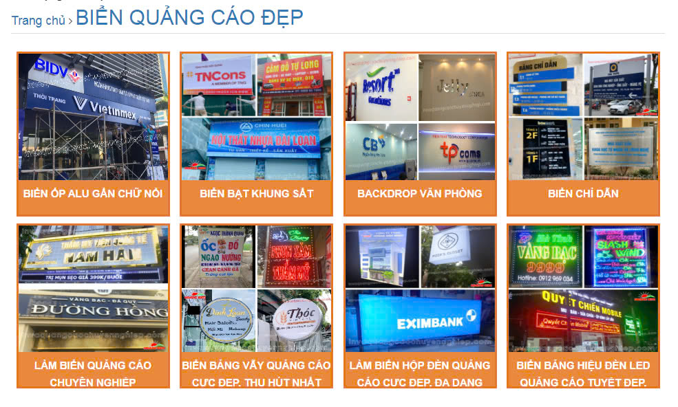 TỔNG HỢP CÁC MẪU BIỂN QUẢNG CÁO ĐẸP